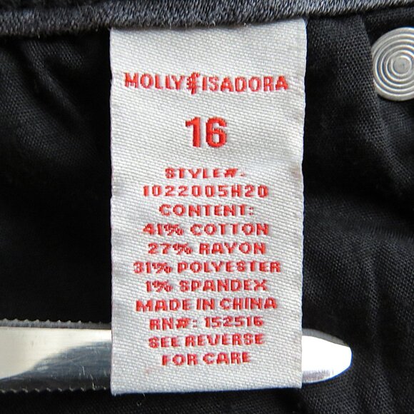 Molly & Isadora Leroy Black Wash Ankle Skinny Jeans Size 16W - Picture 12 of 15